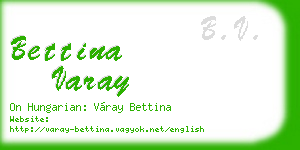 bettina varay business card